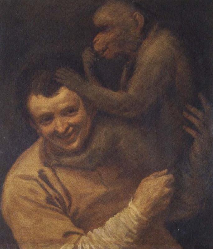 Annibale Carracci With portrait of young monkeys China oil painting art